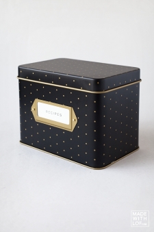 Caja Recetario "Polka Dot"