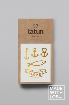 2 tatuajes dorados "Gold Sailor"