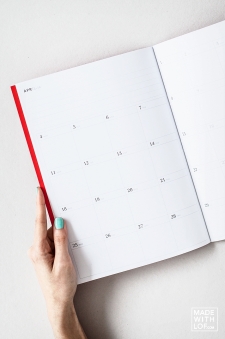 "Big Monthly Planner 2016" - Planificador Mes Vista 2016 (A4)