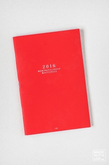 "Small Monthly Planner 2016" - Planificador Mes Vista 2016 y cuaderno